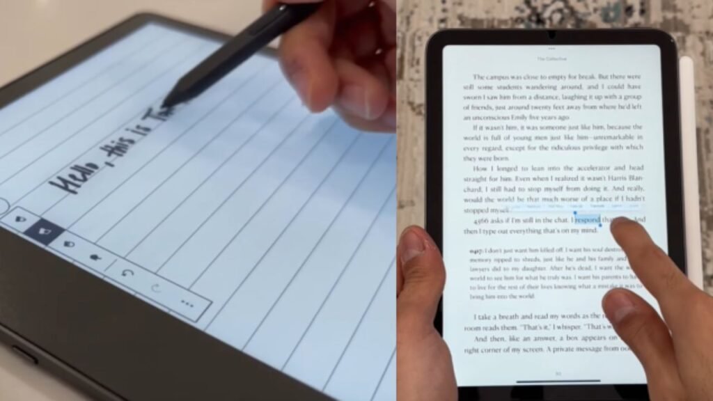 Kindle Scribe vs iPad Mini إمكانات تدوين الملاحظات
