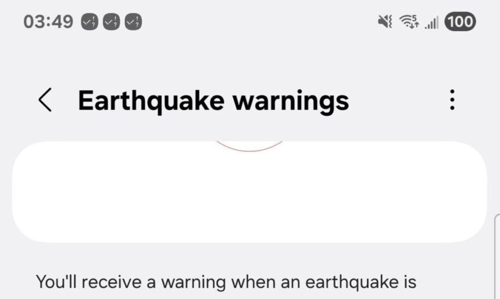 Samsung Develops Custom Earthquake Alerts for Galaxy Phones